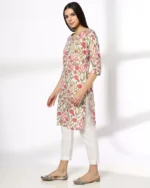 Women Printed Straight Kurta - Image 4