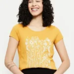 Women Floral Regular Fit Round-Neck T-Shirt